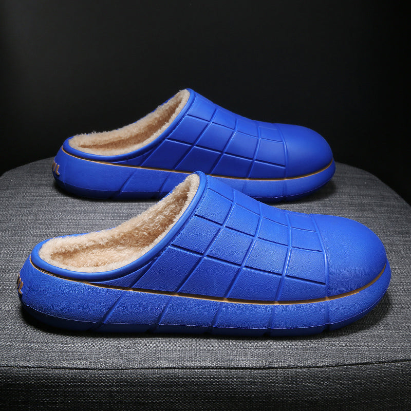 961 Unisex Winter Slippers Casual Keep Warm Plush Shoes Couple Antiskid Home Shoes Зимние тапочки, повседневная теплая плюшевая обувь, нескользящая домашняя обувь для пары