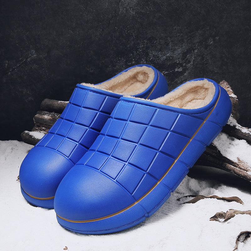 961 Unisex Winter Slippers Casual Keep Warm Plush Shoes Couple Antiskid Home Shoes Зимние тапочки, повседневная теплая плюшевая обувь, нескользящая домашняя обувь для пары