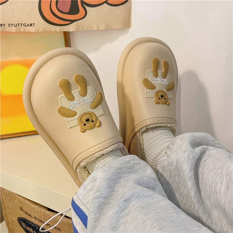 MAX2027 Fashion  Fluffy Slippers Winter Warm Home Indoor Shoes Soft Cute Cartoon Модные тапочки, теплая домашняя обувь, мягкий милый мультяшный