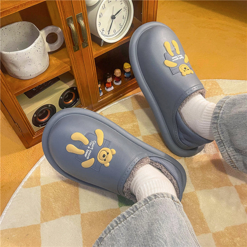 MAX2027 Fashion  Fluffy Slippers Winter Warm Home Indoor Shoes Soft Cute Cartoon Модные тапочки, теплая домашняя обувь, мягкий милый мультяшный