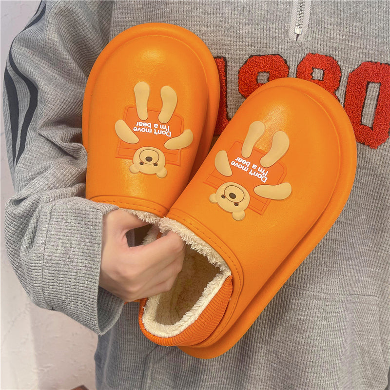 MAX2027 Fashion  Fluffy Slippers Winter Warm Home Indoor Shoes Soft Cute Cartoon Модные тапочки, теплая домашняя обувь, мягкий милый мультяшный