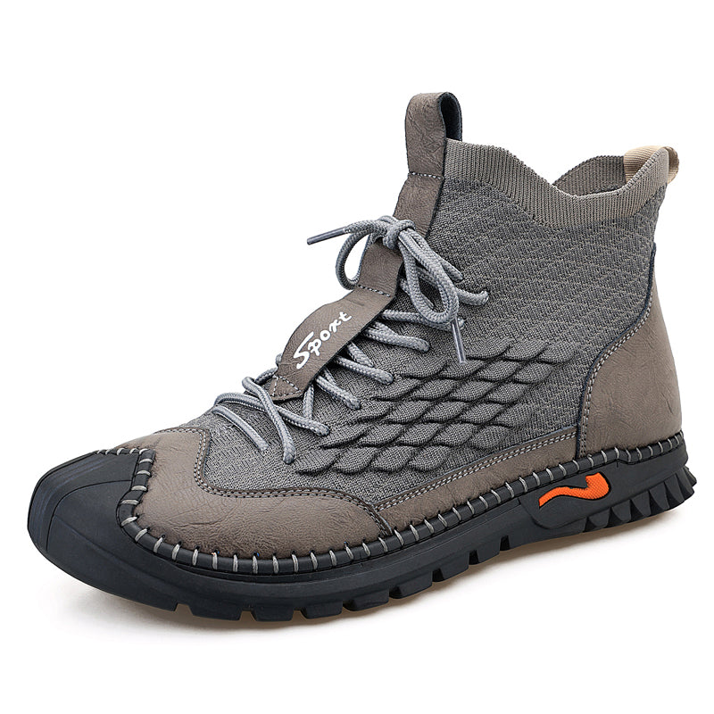 Hand Stitching Man's outdoor stable comfortable anti-skid fashion joker hiking boots Peko 905