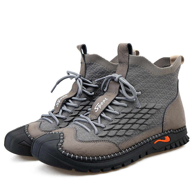 Hand Stitching Man's outdoor stable comfortable anti-skid fashion joker hiking boots Peko 905