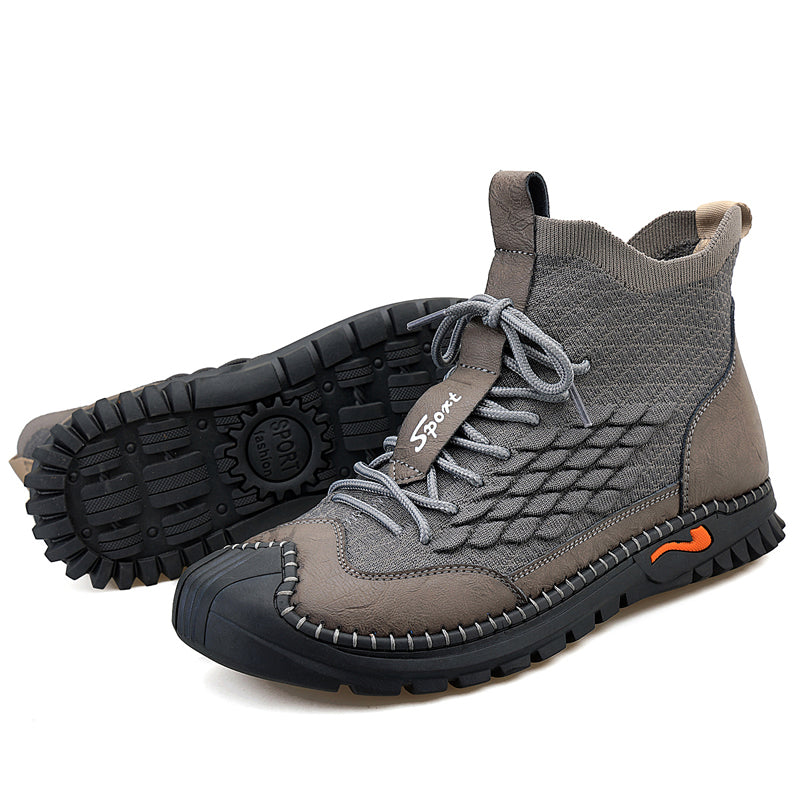 Hand Stitching Man's outdoor stable comfortable anti-skid fashion joker hiking boots Peko 905