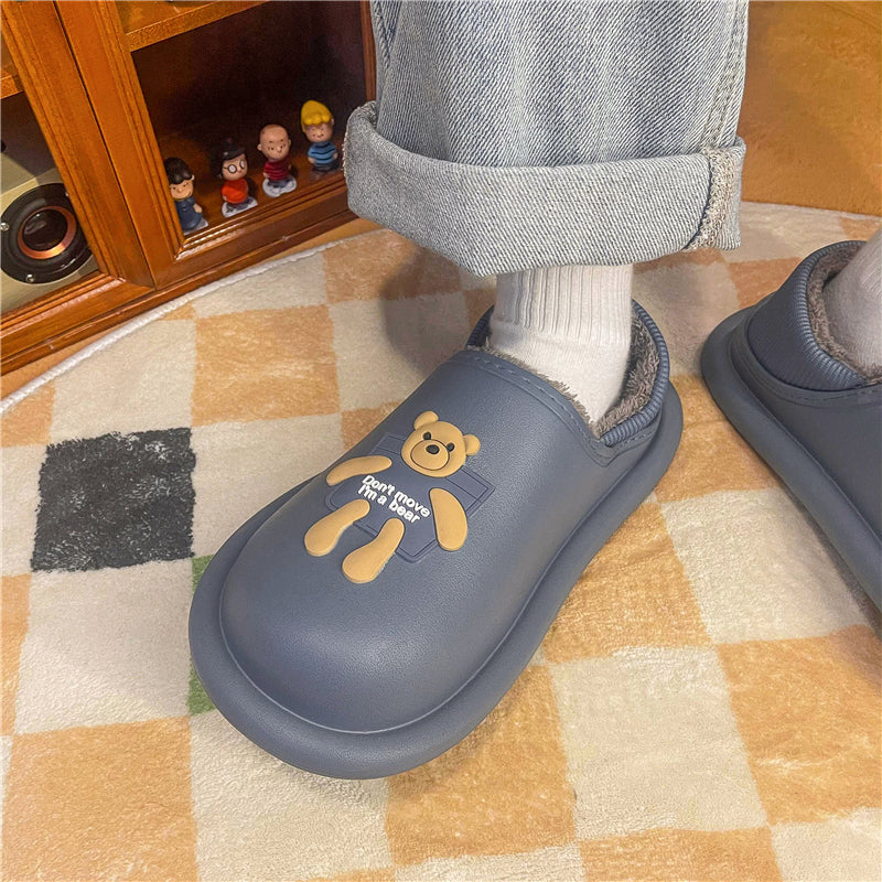 MAX2027 Fashion  Fluffy Slippers Winter Warm Home Indoor Shoes Soft Cute Cartoon Модные тапочки, теплая домашняя обувь, мягкий милый мультяшный