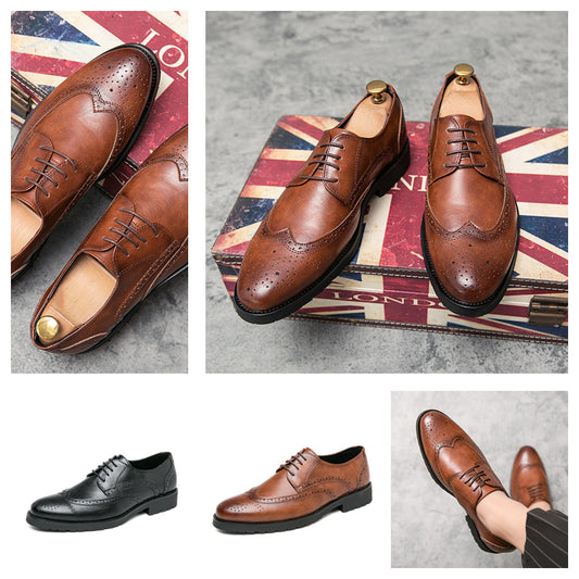 Luxury Oxford Designer Business Men Formal Shoes Black Brown Men Wedding Party Brogue Shoes Big Size 12 Brogue Shoes Price 616