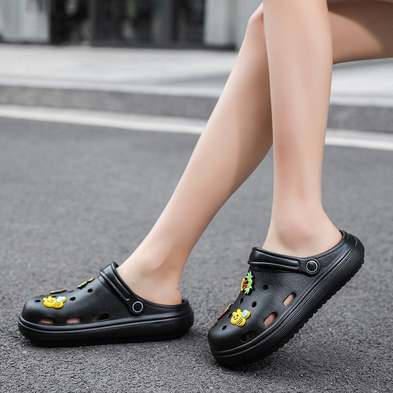 639 Women's Slippers Slip on Casual Garden Nursing  Work Slides Sandals Женские тапочки без шнуровки, повседневные сандалии для работы в саду для медсестер