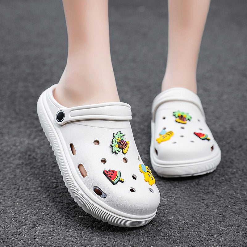 639 Women's Slippers Slip on Casual Garden Nursing  Work Slides Sandals Женские тапочки без шнуровки, повседневные сандалии для работы в саду для медсестер