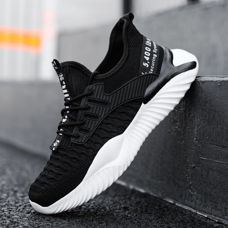 Hot Sale Sneakers Men's Shoe Lightweight Mesh Breathable Walking Male Footwear Soft Sole Lace-up Vulcanized Men Running Shoes Rhonda A103