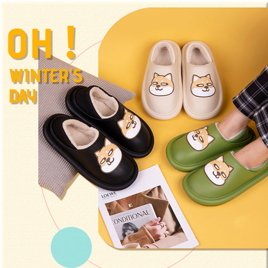 MAX0217 Fashion  Fluffy Slippers Winter Warm Home Indoor Shoes Soft Cute Cartoon Модные тапочки, теплая домашняя обувь, мягкий милый мультяшный