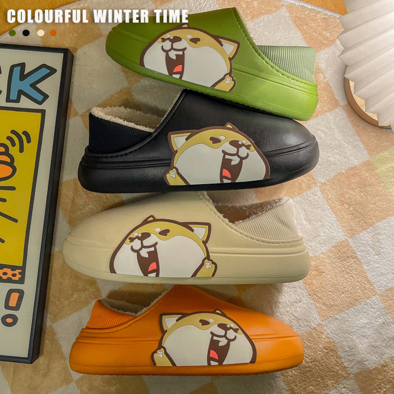 MAX0212-1 Fashion  Fluffy Slippers Winter Warm Home Indoor Shoes Soft Cute Cartoon Модные тапочки, теплая домашняя обувь, мягкий милый мультяшный