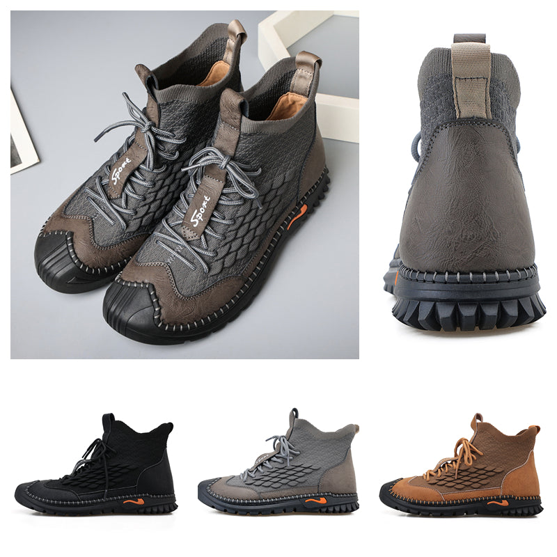 Hand Stitching Man's outdoor stable comfortable anti-skid fashion joker hiking boots Peko 905