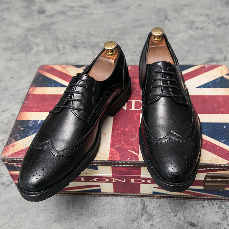 Luxury Oxford Designer Business Men Formal Shoes Black Brown Men Wedding Party Brogue Shoes Big Size 12 Brogue Shoes Price 616