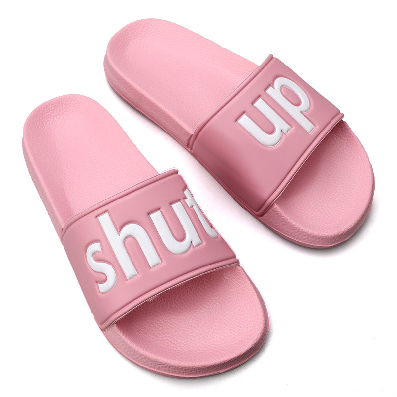 SHUT UP Slippers Casual Bathroom Bathing Sandals Indoor Outdoor Soft Sole Flip Flop  Тапочки Повседневные сандалии для купания в помещении На открытом воздухе Вьетнамки с мягкой подошвой