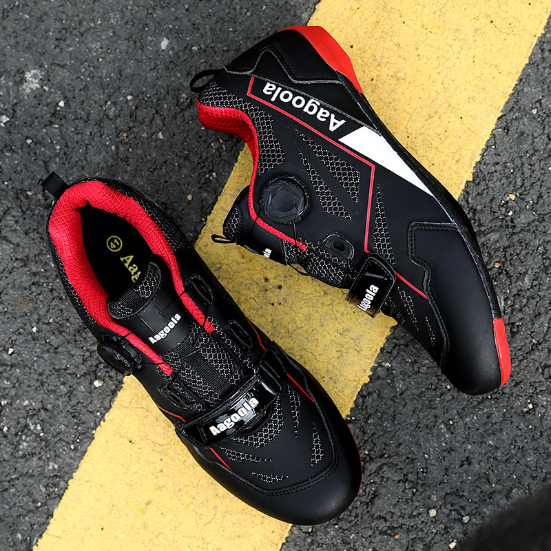 SQ-02 Road Cycling Self-locking Ultra Light Outdoor Waterproof Quick Lacing  Shoes Самоблокирующаяся ультралегкая уличная водонепроницаемая обувь с быстрой шнуровкой для шоссейного велоспорта