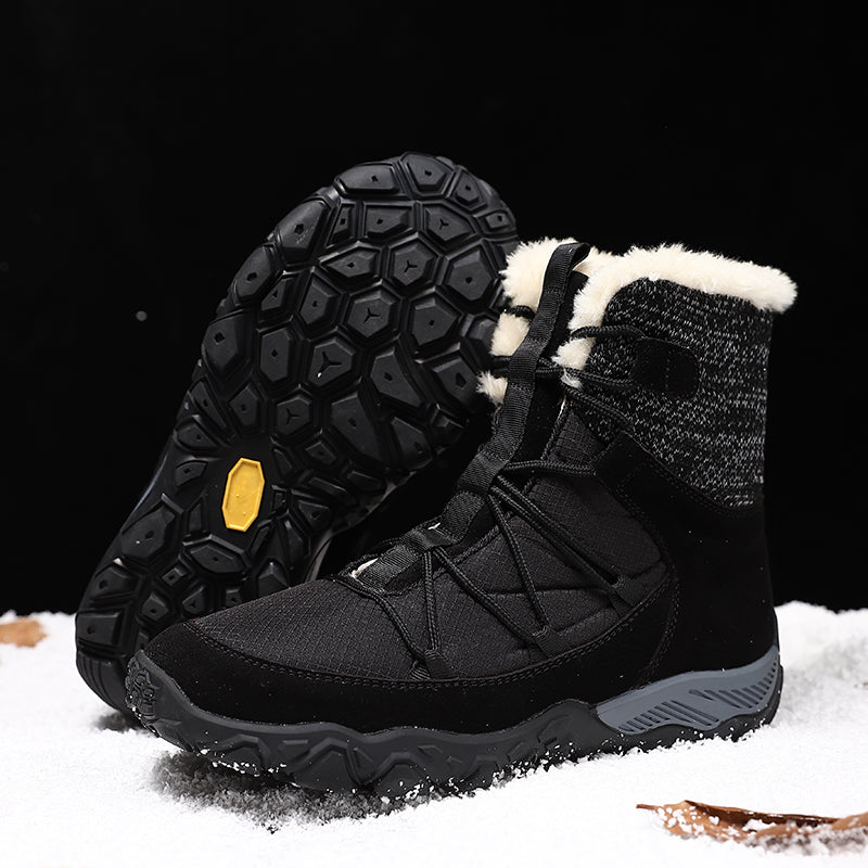 Men Outdoor Keep Warm Lace Up Slip Resistant Hiking Snow Warm Boots Joseph 1715