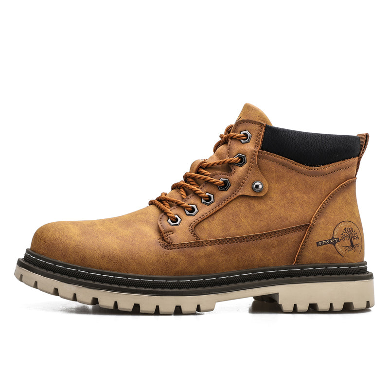 Y5888 Men's Martin boots high British style new tide casual boots Мужские ботинки Martin высокие повседневные ботинки в британском стиле