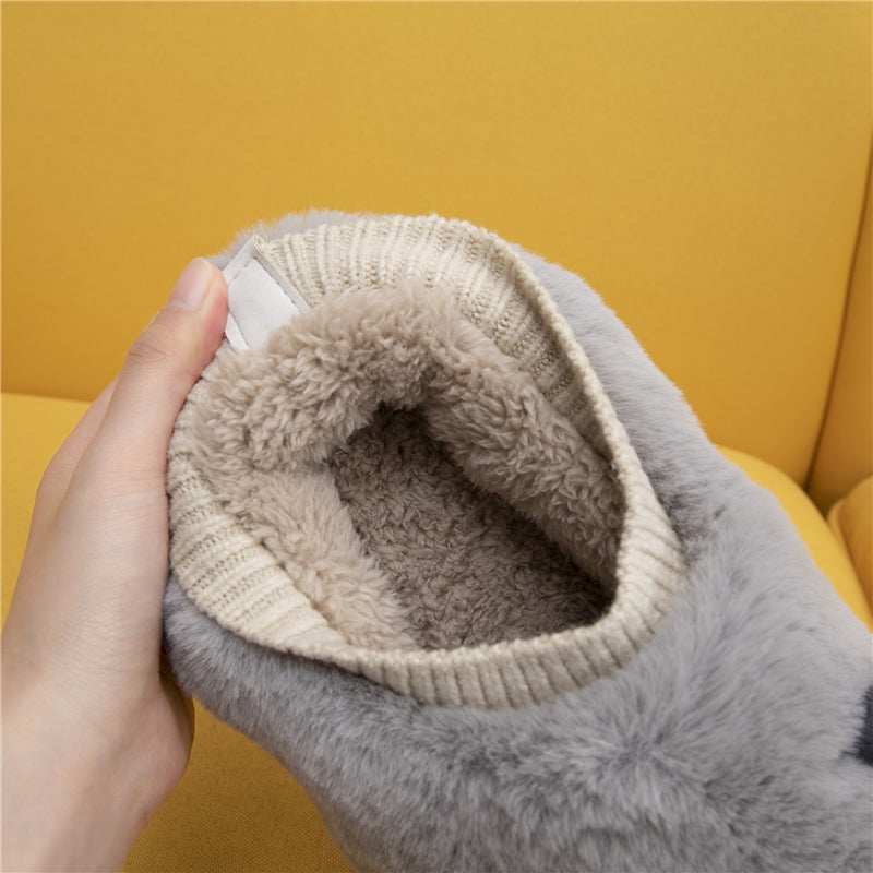 MAX0108-3 Fashion  Fluffy Slippers Winter Warm Home Indoor Shoes Soft Cute Cartoon Модные тапочки, теплая домашняя обувь, мягкий милый мультяшный