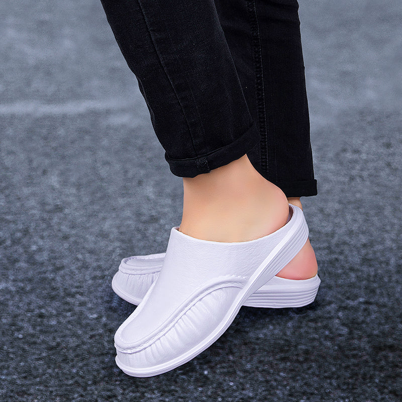 X10 Men Slippers Slip on Flats Fashion Beach Sandals Casual Loafers Мужские тапочки без шнуровки на плоской подошве, модные пляжные сандалии, повседневные лоферы