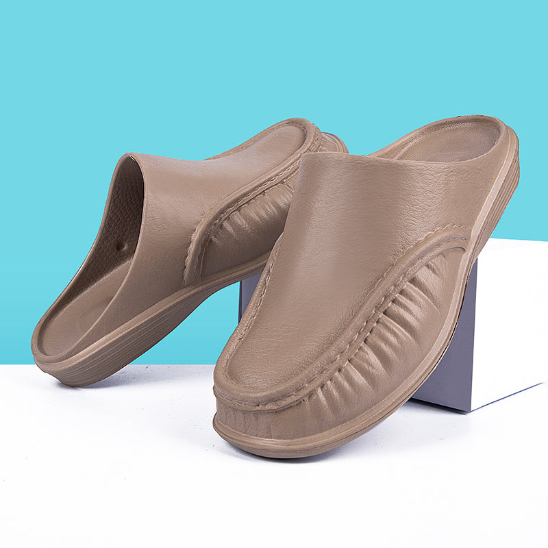 X10 Men Slippers Slip on Flats Fashion Beach Sandals Casual Loafers Мужские тапочки без шнуровки на плоской подошве, модные пляжные сандалии, повседневные лоферы